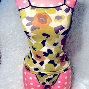 Victoria’s Secret vintage Y2K Rare floral camo cami & thong set